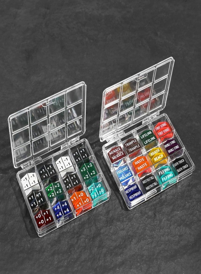 FourDragons 120PCS MTG Keyword Counters Buff Abilities Tokens for Magic Card Accessories, MTG Creature Stats Plus 1 Loyalty Life Counters Tokens for TCG CCG Magic Card Gaming Accessories - Image 5